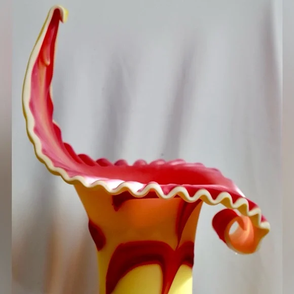 BAIJIAN Hand Blown Rare Vintage multi-colored Glass Vase by Essie Zareh